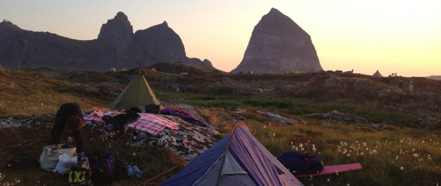 Camping at the Trænafestival / Photo: Catherine Meuter